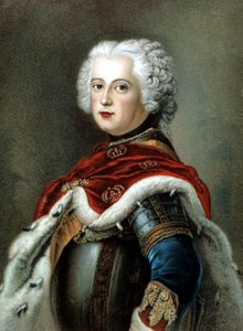 Fryderyk II Wielki, król Prus autorstwa Antoine (after) Pesne