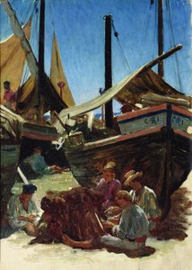 Anzio, Port autorstwa Antoine Auguste Ernest Herbert or Hebert