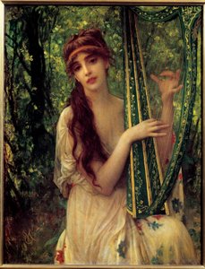 Muzyka (Portret Agathe Calmel). Obraz Ernesta Heberta (1817-1908)