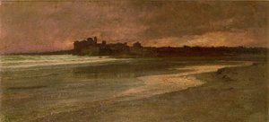 Nettuno, Wieczór na plaży autorstwa Antoine Auguste Ernest Herbert or Hebert