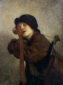 Mały śpiący skrzypek, 1883
