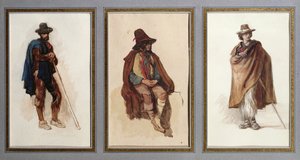 Sir Thomas stanął przed Mogulami autorstwa Antoine Auguste Ernest Herbert or Hebert