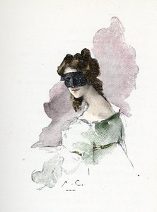 Portret tajemniczej kochanki Napoleona I, którą odwiedzałem około 1803 roku i nazywałem damą Saint-Cloud autorstwa Antoine Calbet