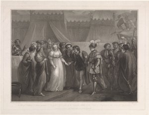 Catherine van Valois en koning Hendrik V van Engeland Księżna Katarzyna francuska podarowana Henrykowi V Anglii (...) (tytuł na obiekcie)