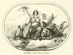 Pokój (grawerunek) autorstwa Antoine Charles Horace Vernet