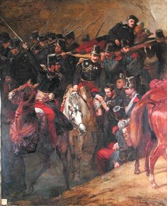 Atak na Muzayah autorstwa Antoine Charles Horace Vernet
