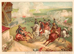 Bitwa pod Valmy, Francja, 1792 (chromolitho) autorstwa Antoine Charles Horace Vernet