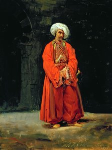 Portret orientalny, 1818 autorstwa Antoine Charles Horace Vernet