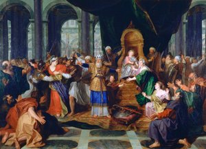 Atalia wyrzucona ze świątyni, namalowana przed 1697 r.