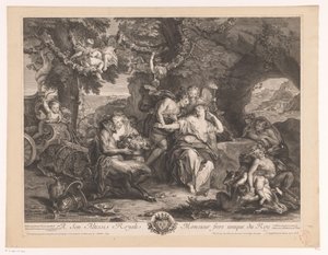 Bachus i Ariadna autorstwa Antoine Coypel
