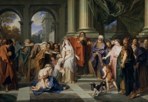 Susannah oskarżona o cudzołóstwo, 1695-1696 autorstwa Antoine Coypel