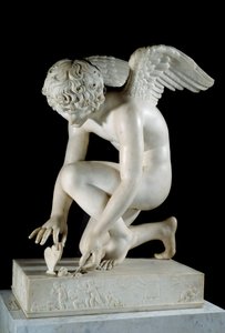 Amorek lub „Miłość biorąca Butterillon” Marmurowa rzeźba Antoine Denis Chaudet (1763-1810) 1817 Paryż, Luwr