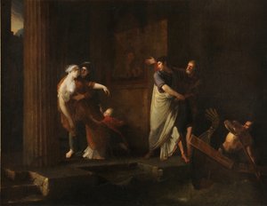 Pożegnanie Brutusa i Portii, 1799 autorstwa Antoine Dubost