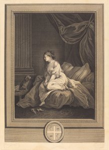 Gdyby był mi tak wierny autorstwa Antoine Francois Dennel after Jean Honoré Fragonard