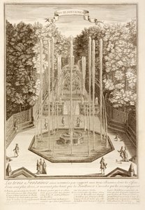 Trzy Fontanny, Wersal, 1714 autorstwa Antoine Herriset