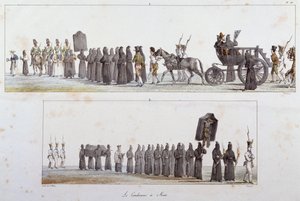 Skazany na śmierć przez Antoine Jean-Baptiste Thomas (1791-1834), akwarela autorstwa Antoine Jean Baptiste Thomas