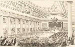 Otwarcie Stanów Generalnych w Wersalu, 5 marca 1789 r autorstwa Antoine Jean Duclos after Charles Monnet