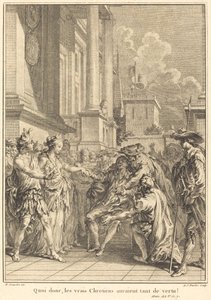 Cóż więc, prawdziwi chrześcijanie mieliby tyle cnoty! autorstwa Antoine Jean Duclos after Hubert François Gravelot
