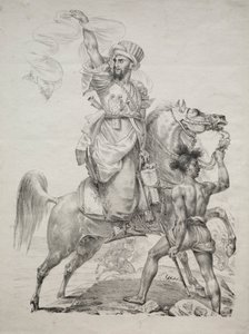 Wódz mameluków na koniu sygnalizujący pomoc autorstwa Antoine Jean Gros