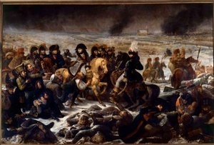 Kampania prusko-polska (1806-1807): „” Napoleon I (1769-1821) na polu bitwy pod Eylau 9.02.1807”” Obraz Antoine Jean Gros (1771-1835) 1808 nd. 5,21x7,84 m² autorstwa Antoine Jean Gros