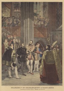 Franciszek I i Karol V w Saint-Denis autorstwa Antoine Jean Gros