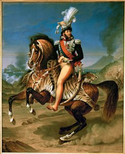 Joachim Murat, król Neapolu, Marechal de France, na koniu ... autorstwa Antoine Jean Gros