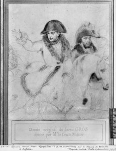 Napoleon na polu bitwy pod Eylau, ok. 1807-08 (pierre noire na papierze) autorstwa Antoine Jean Gros