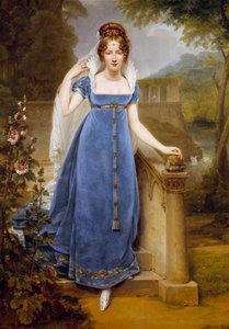 Pełnowymiarowy portret Henriette Scherrer, hrabiny Legrand (1795-1848). Obraz Antoine Jean Gros (1771-1835) autorstwa Antoine Jean Gros