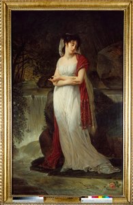 Portret pośmiertny Christine Boyer (1776-1800) Pierwsza kobieta – Lucien Bonaparte Obraz Antoine Jean Gros (1771-1835) XIX-wieczne słońce. 2,14x1,34m. autorstwa Antoine Jean Gros