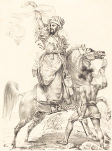 Wódz Mameluków na koniu autorstwa Antoine Jean Gros