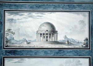 Projekt domu dla kosmopolity, 1783 autorstwa Antoine Laurent Thomas Vaudoyer