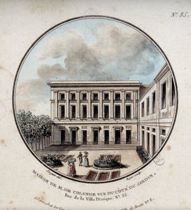 Maison de M. de Colange, widok z ogrodu (rue Ville-l