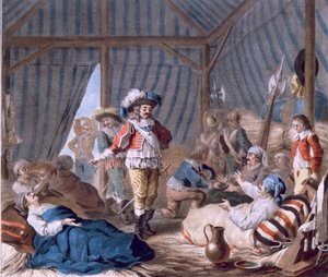 Hrabia Harcourt (1601-66) pokazuje swoje człowieczeństwo podczas oblężenia Turynu (1640), 1787 (patrz także 169707) autorstwa Antoine Louis Francois Sergent-Marceau