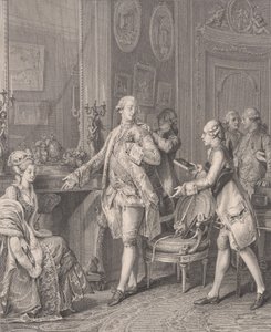 La Grande Toilette Patronka, z Le Monument du Costume, 1777. autorstwa Antoine Louis Romanet