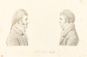 Autoportret i Brat Artysty autorstwa Antoine Marie Philippe Louis d
