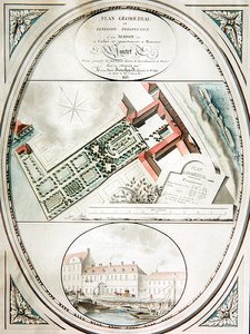 Plan domu i ogrodu M. Pantet autorstwa Antoine Marie Souchard