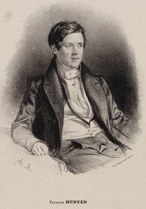 Portret pianisty i kompozytora Franza Hüntena 1793-1878. autorstwa Antoine Maurin