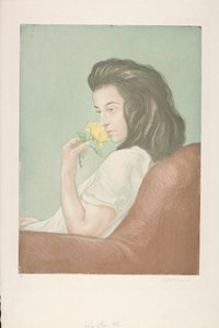 Herbaciana róża, ok. 1900 r. (akwaforta)