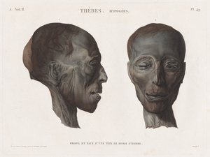 Opis Egiptu: Teby. Hypogees Cz. II, Pl. 49. autorstwa Antoine Maxime Monsaldy
