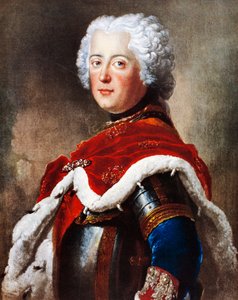 Portret Fryderyka II Hohenzollerna, zwanego Fryderykiem Wielkim (Berlin autorstwa Antoine Pesne