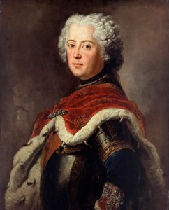 Portret Fryderyka II pruskiego (Frederic II de Prussia, dit le Grand autorstwa Antoine Pesne