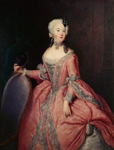 Portret księżniczki pruskiej Luise Ulrike (1720-1782) z maską w ręku