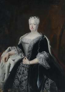 Sophia Dorothea z Hanoweru 1687-1757, królowa małżonka w Prusach autorstwa Antoine Pesne School
