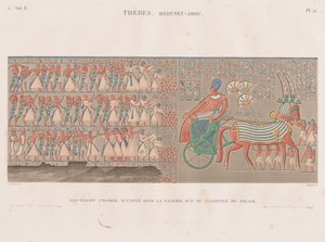 Opis Egiptu: Teby. Medynet-Abou, tom. II, Pl. 12 autorstwa Antoine Phelippeaux