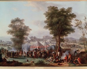 Biwak cesarza Napoleona I, w pobliżu zamku Ebersberg w Austrii 4.05.1809 (Malarstwo