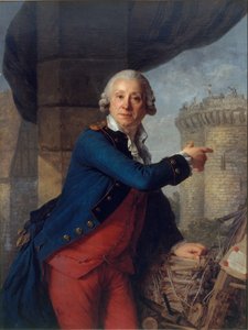 Portret Henri Masers de Latude 1725-1805. autorstwa Antoine Vestier