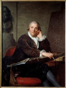 Portret malarza Gabriela Francois Doyena (1726-1806) Obraz Antoine Vestier (1740-1824) 1786 Nd. 1,3x0,96 m²