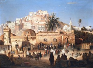 „Meczet El Mecolla, Algier”, ok. 1821-1849 autorstwa Antoine Victor Joinville