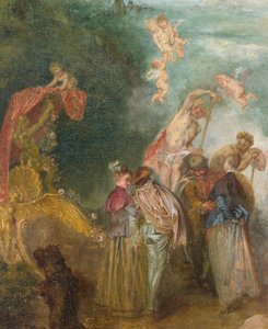 Pielgrzymka na Wyspie Cythera (1717) autorstwa Jean Antoine Watteau