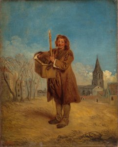 Savoyard ze świstakiem, znany również jako „Świstak” autorstwa Jean Antoine Watteau